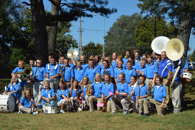 Pierce Public Schools JH Band Places First in Lions Club Parade